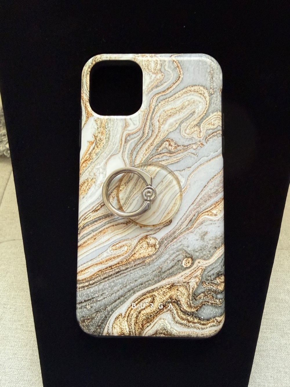 Burga Marble Swirl Gold Accent Phone Case (iphone11 promax)
